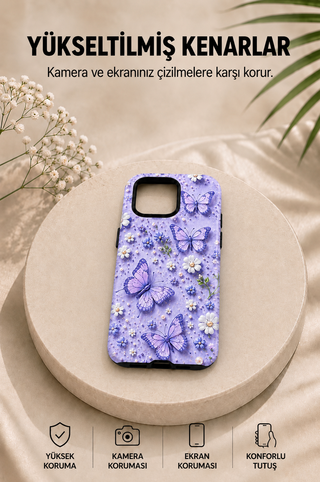 Purple Butterfly Telefon Kılıfı 🦋