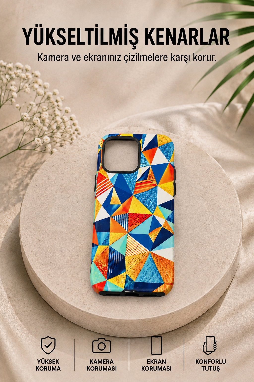 Color Geometry Telefon Kılıfı 🔷