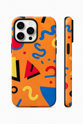 Retro Shapes Telefon Kılıfı 🟠