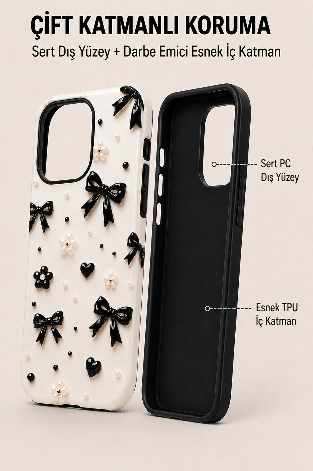 Black Ribbon Telefon Kılıfı 🖤
