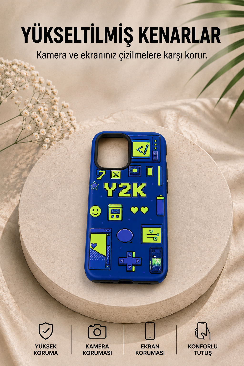 Y2K Pixel Dreams Telefon Kılıfı 💙