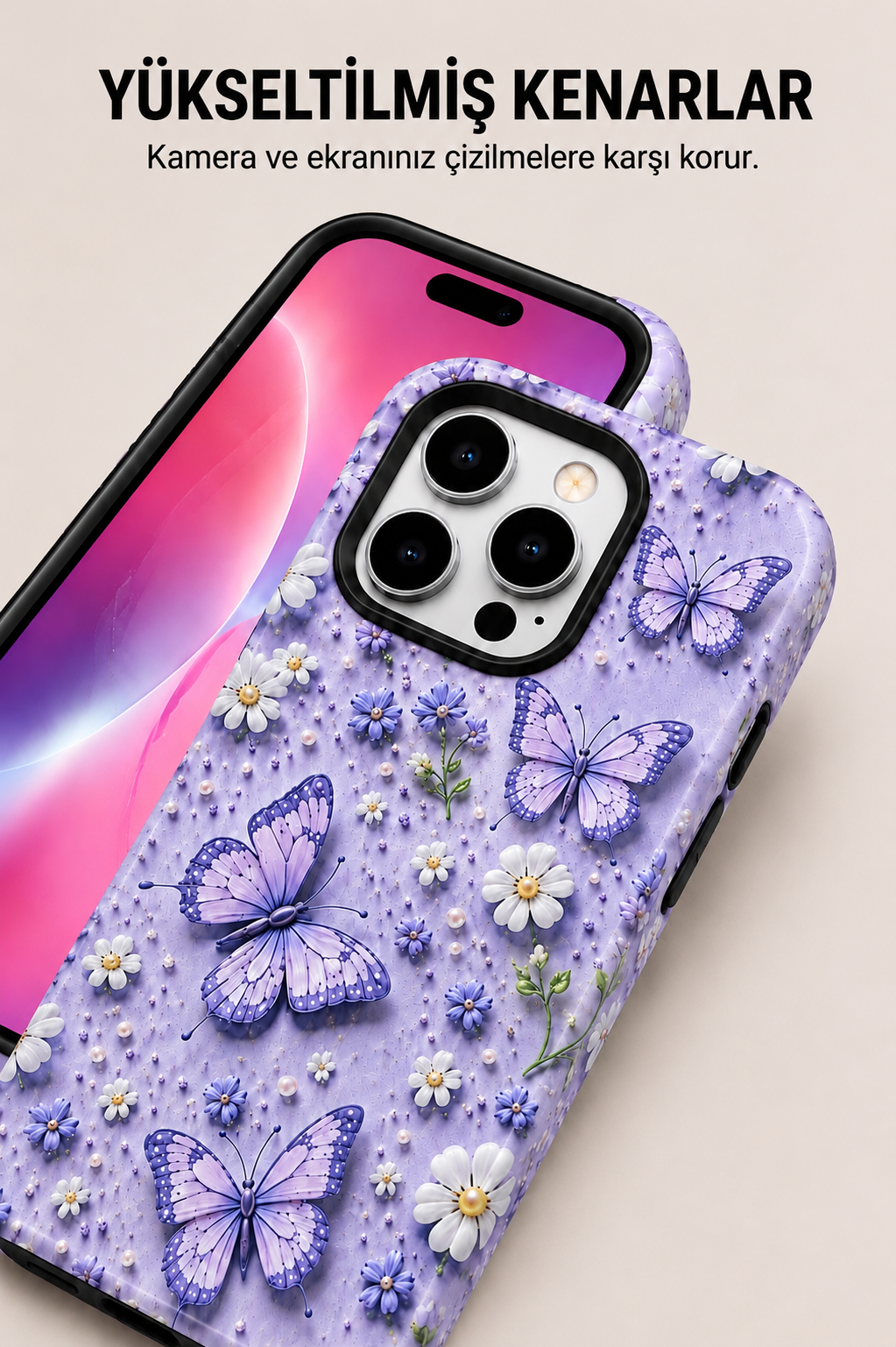 Purple Butterfly Telefon Kılıfı 🦋
