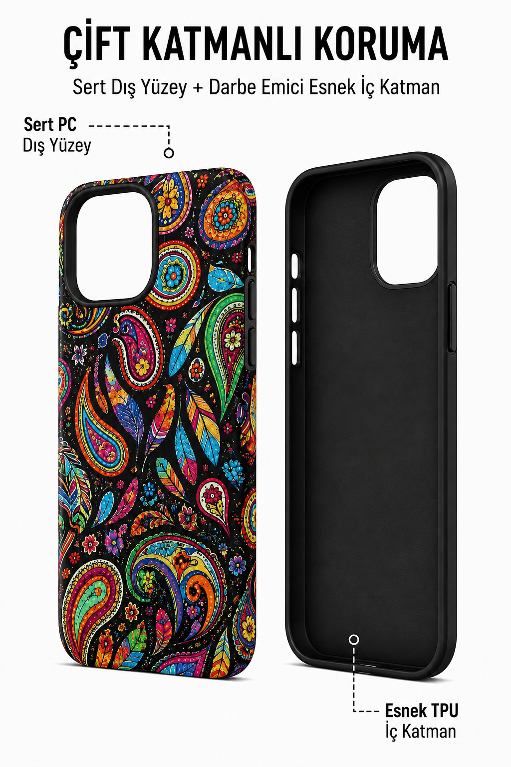 Bohemian Paisley Telefon Kılıfı 🪶