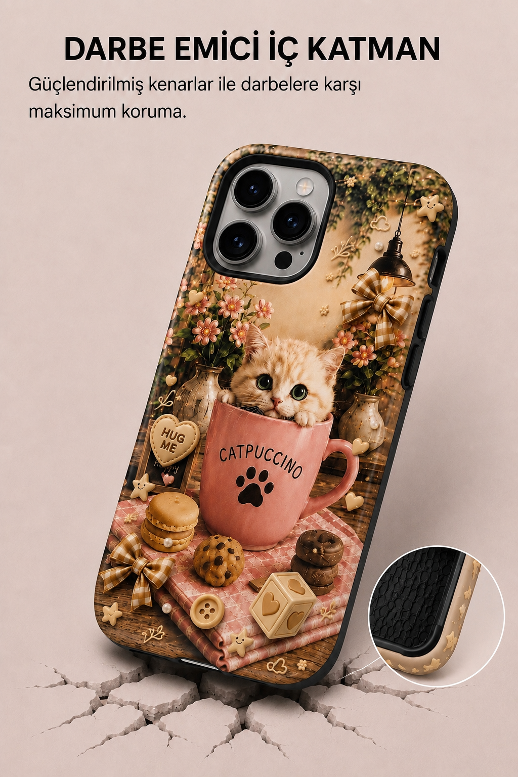Catpuccino Telefon Kılıfı ☕🐾