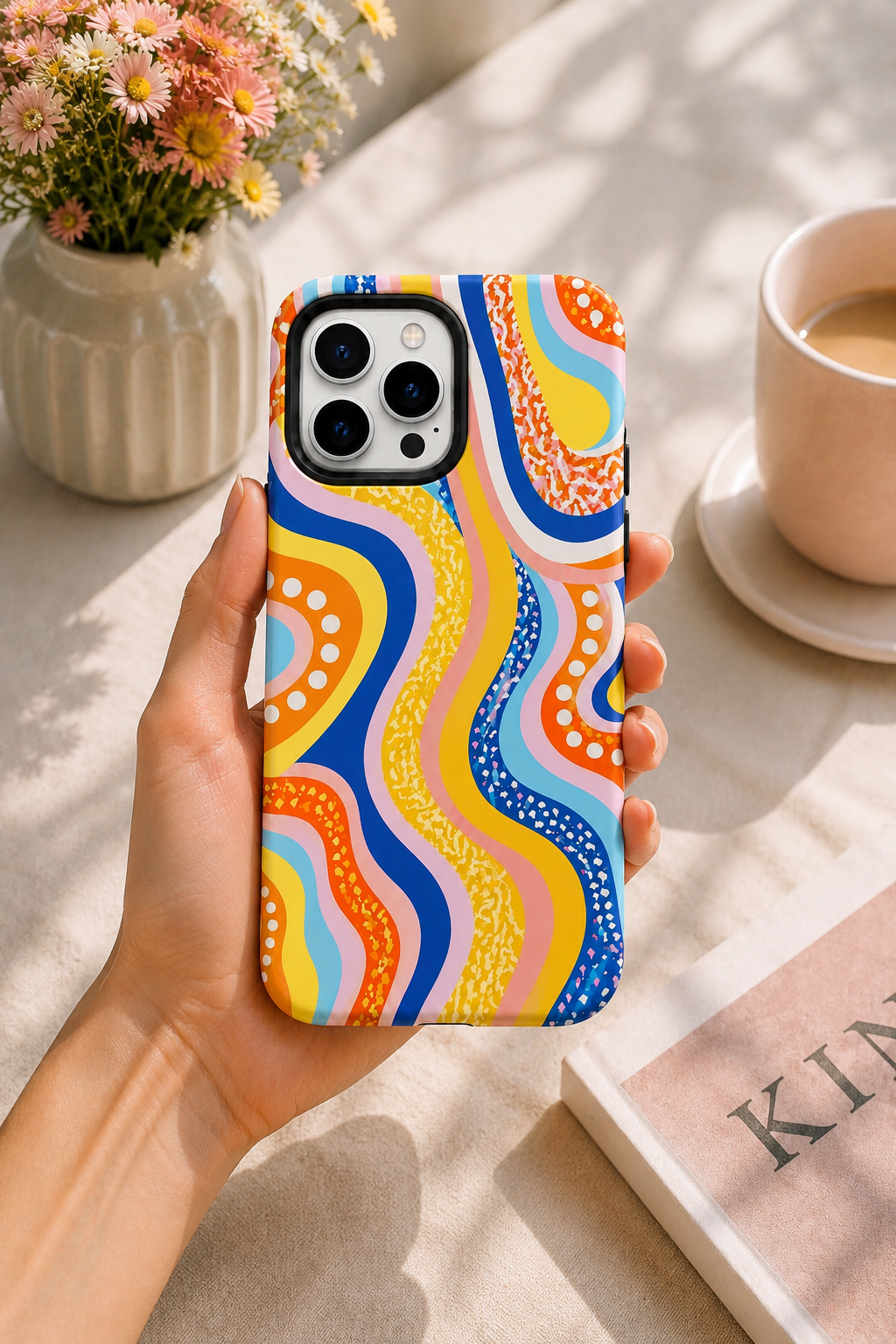 Colorful Waves Telefon Kılıfı 🌈
