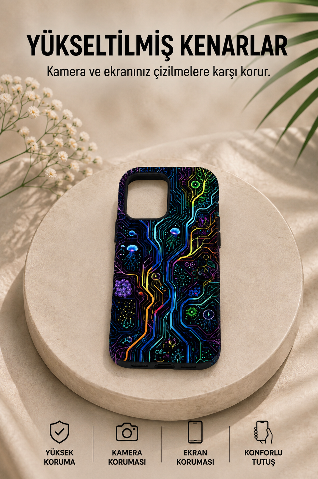 Neon Circuit Telefon Kılıfı ⚡