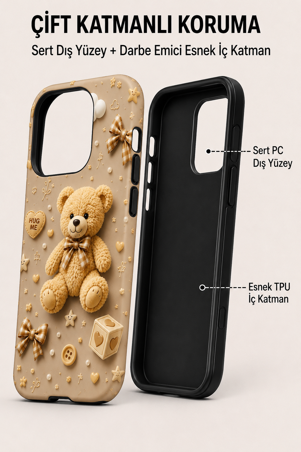 Hug Me Teddy Telefon kılıfı 🧸