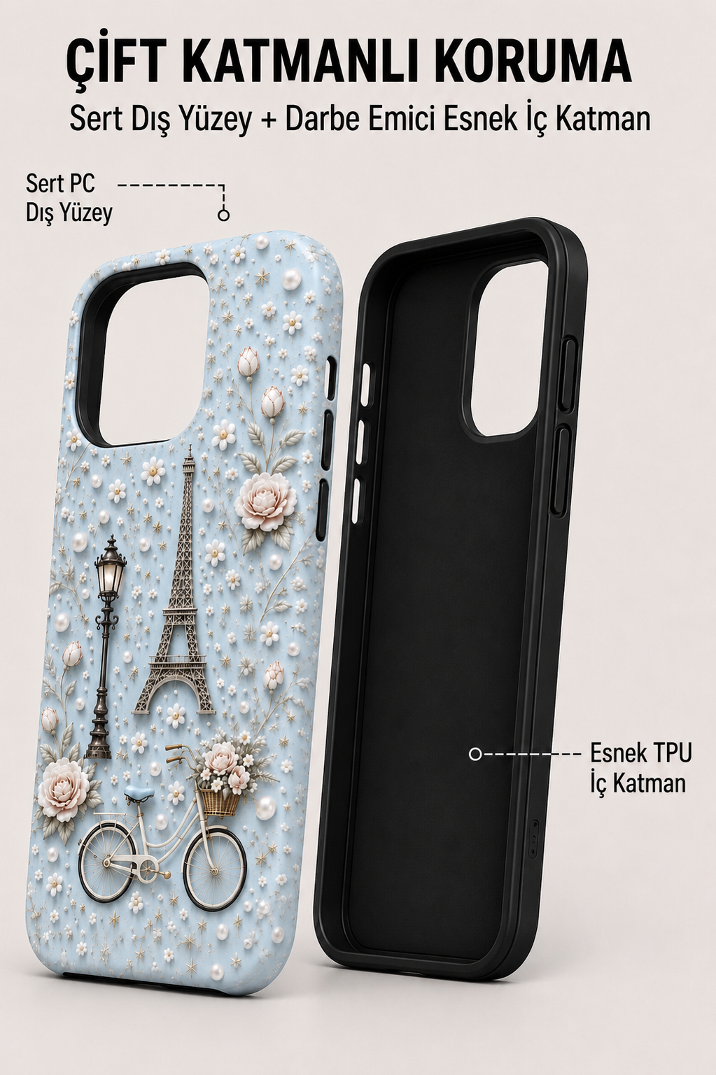 Paris Blossom Telefon Kılıfı🗼🌸