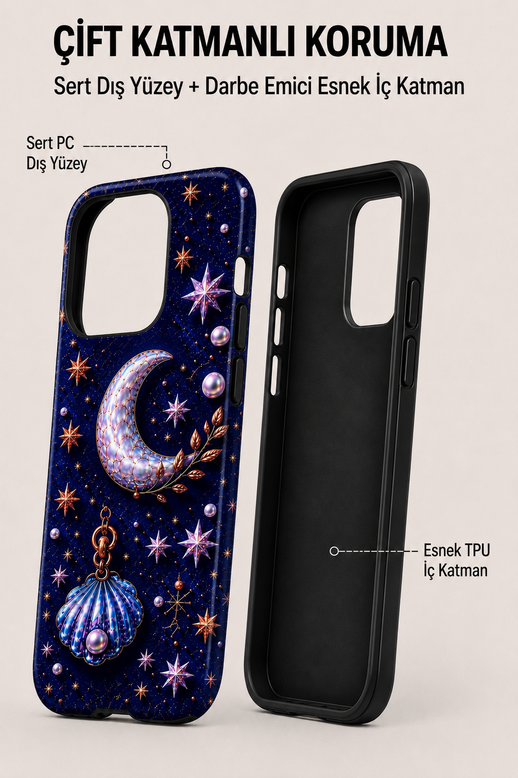 Celestial Pearl Telefon Kılıfı 🌙✨