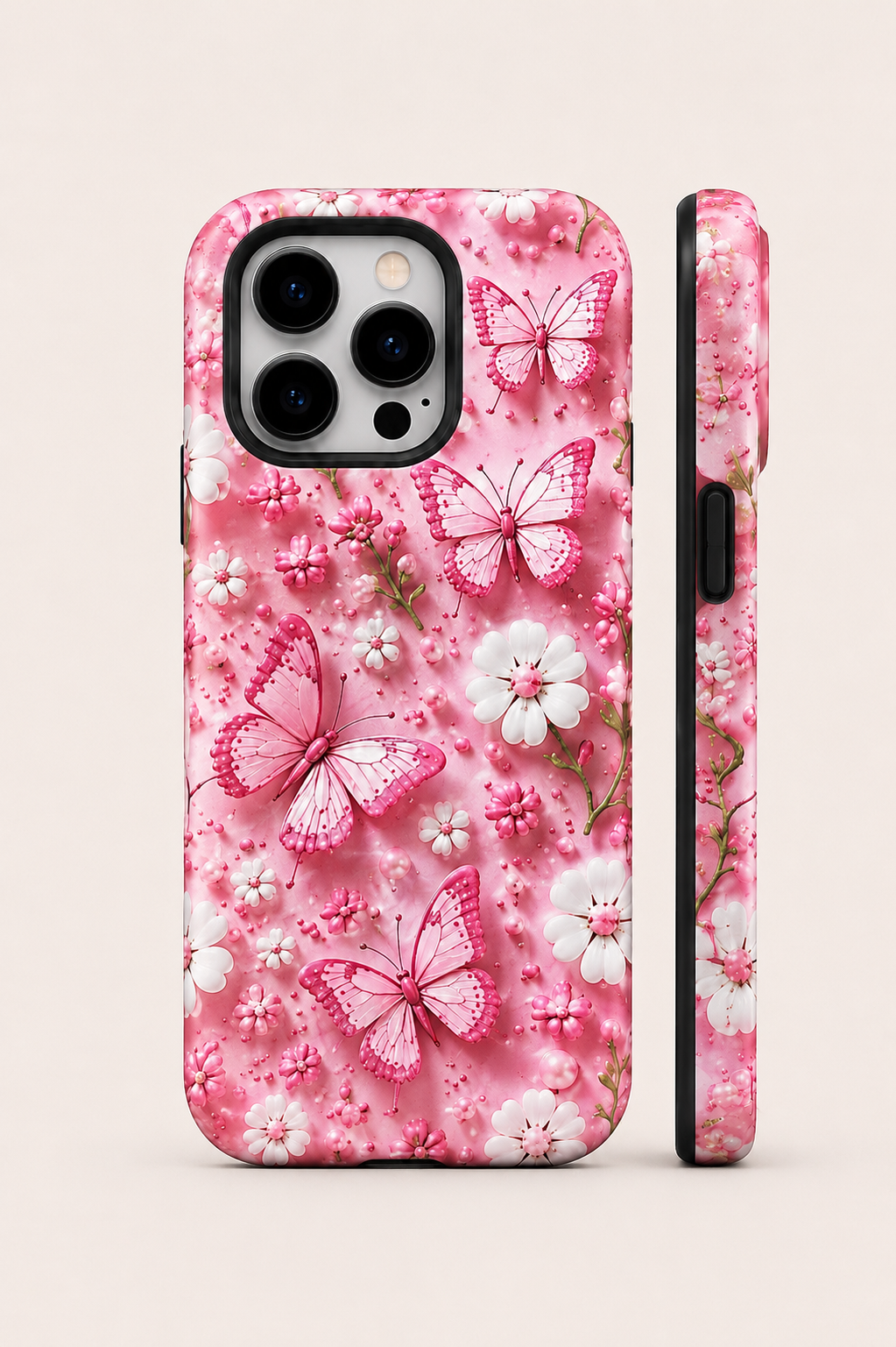 Pink Butterfly Telefon Kılıfı 🦋