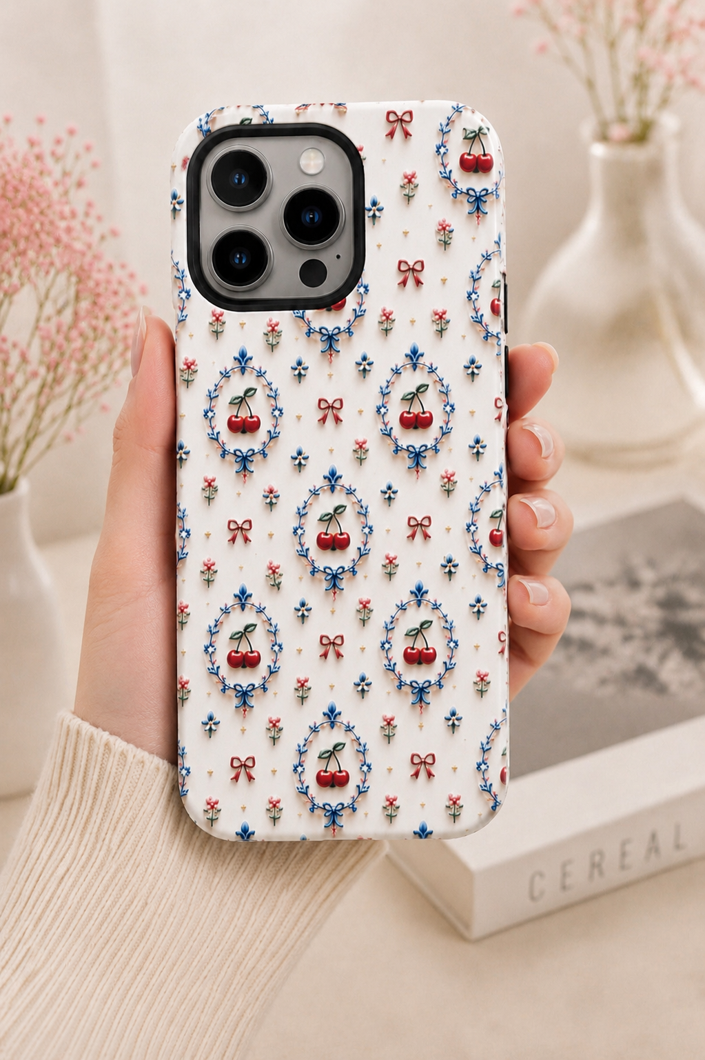 Cherry Porcelain Telefon Kılıfı 🍒