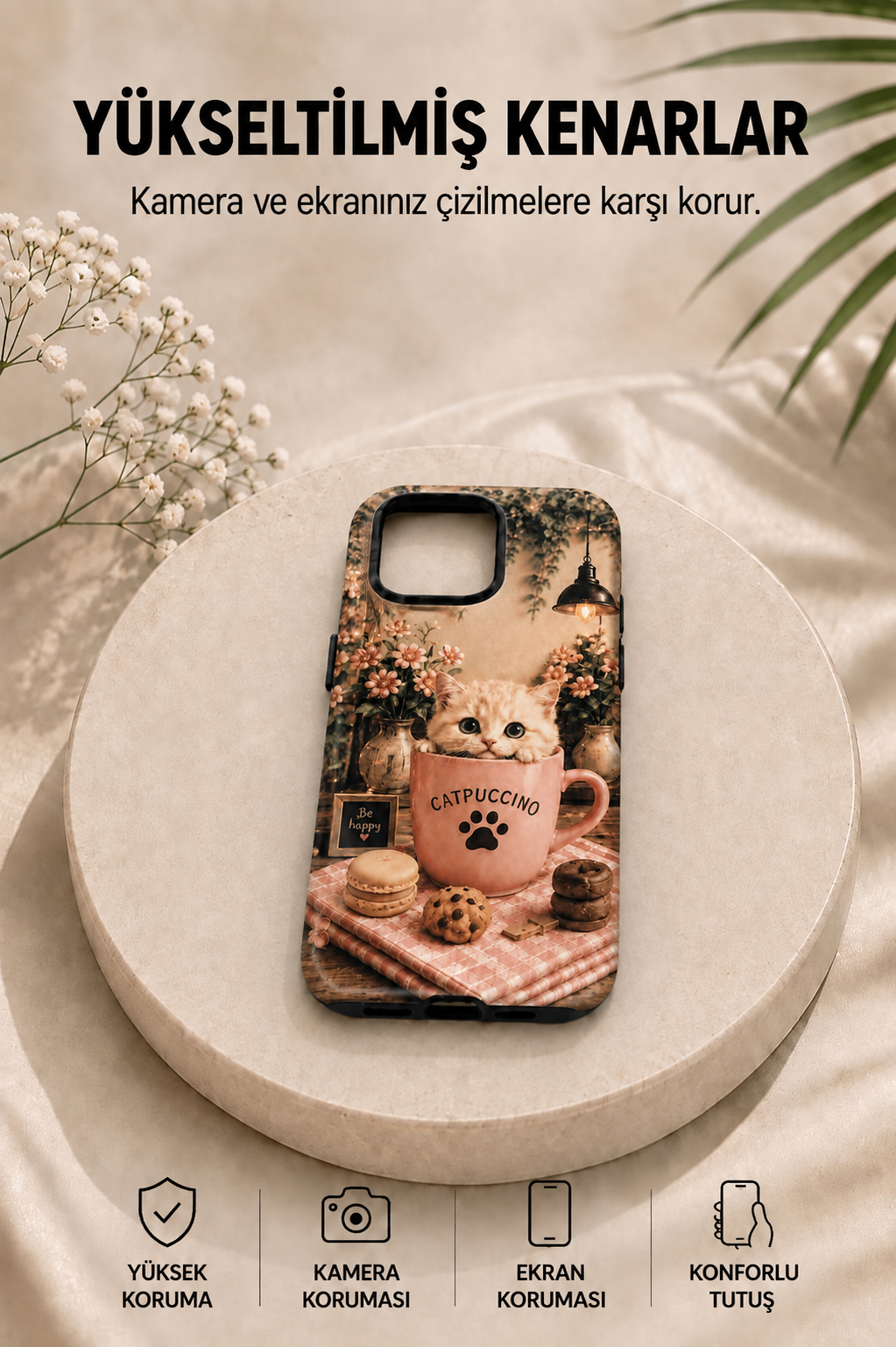 Catpuccino Telefon Kılıfı ☕🐾