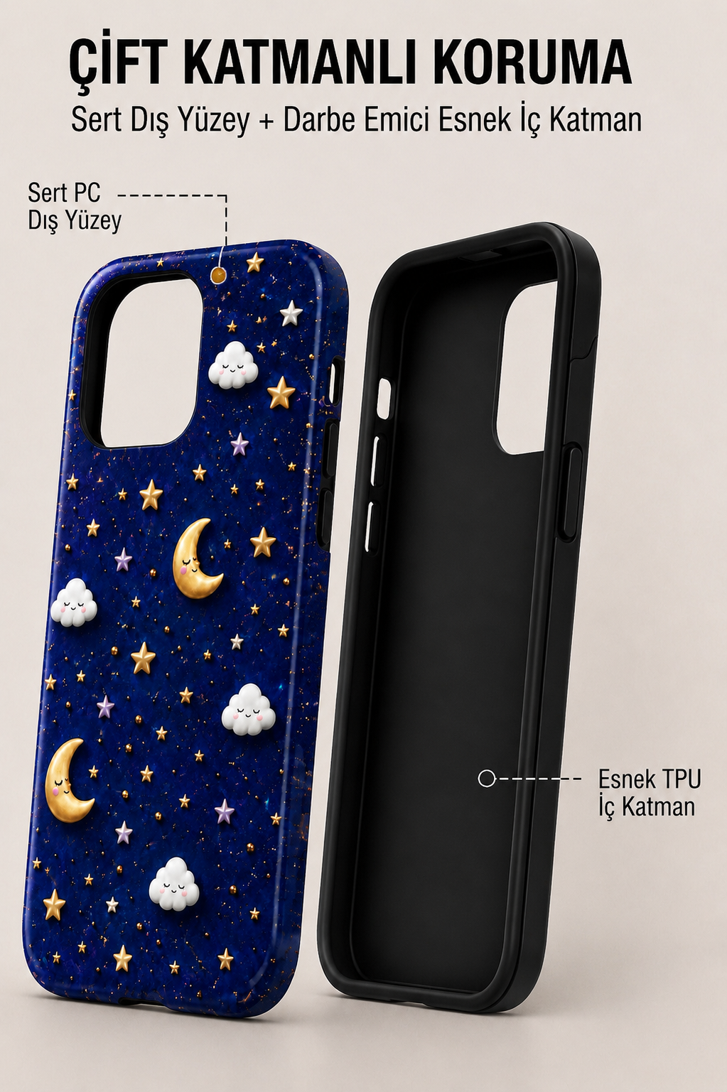 Midnight Dreams Telefon Kılıfı 🌙✨