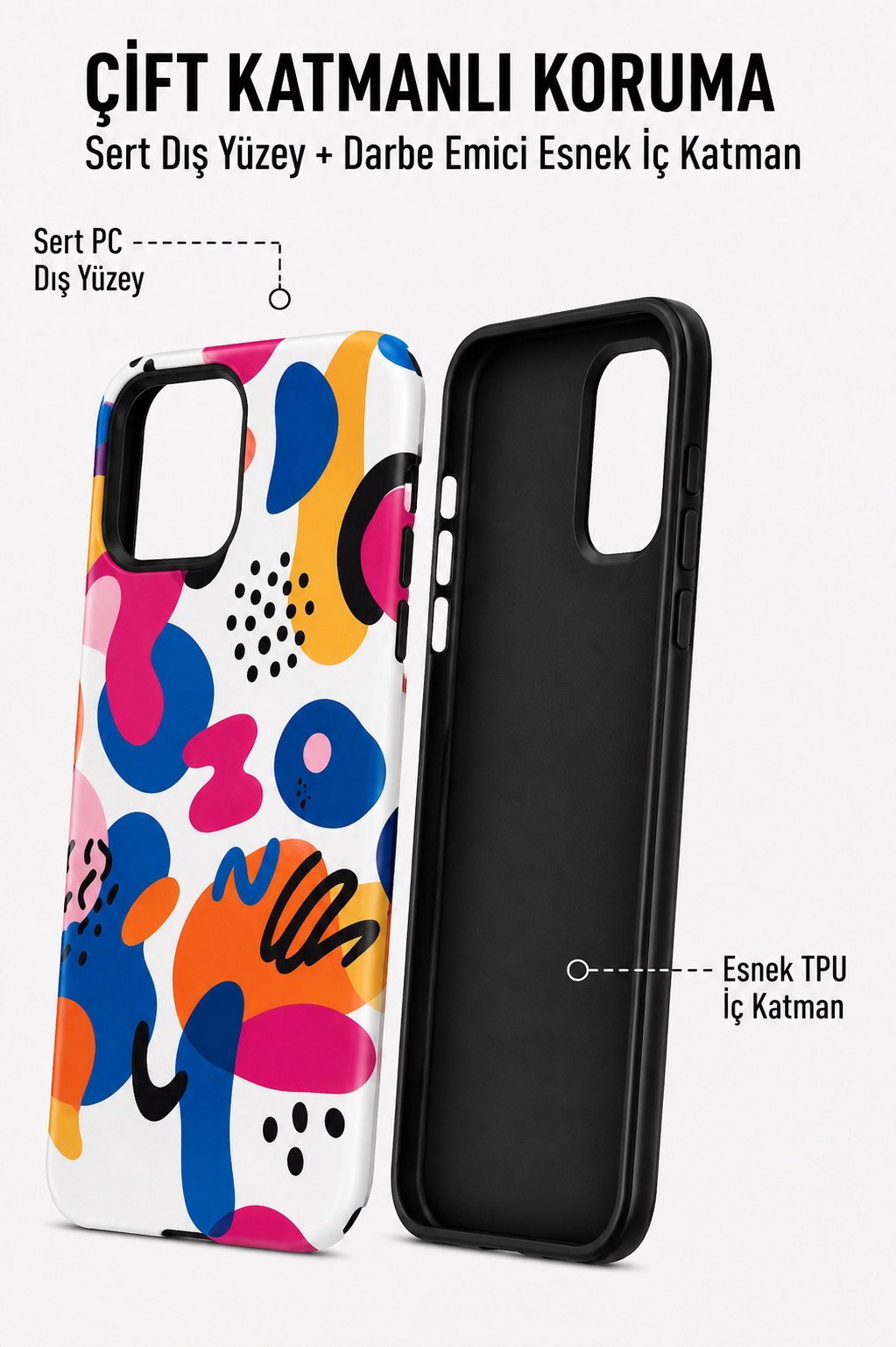 Colorful Shapes Telefon Kılıfı 🎨