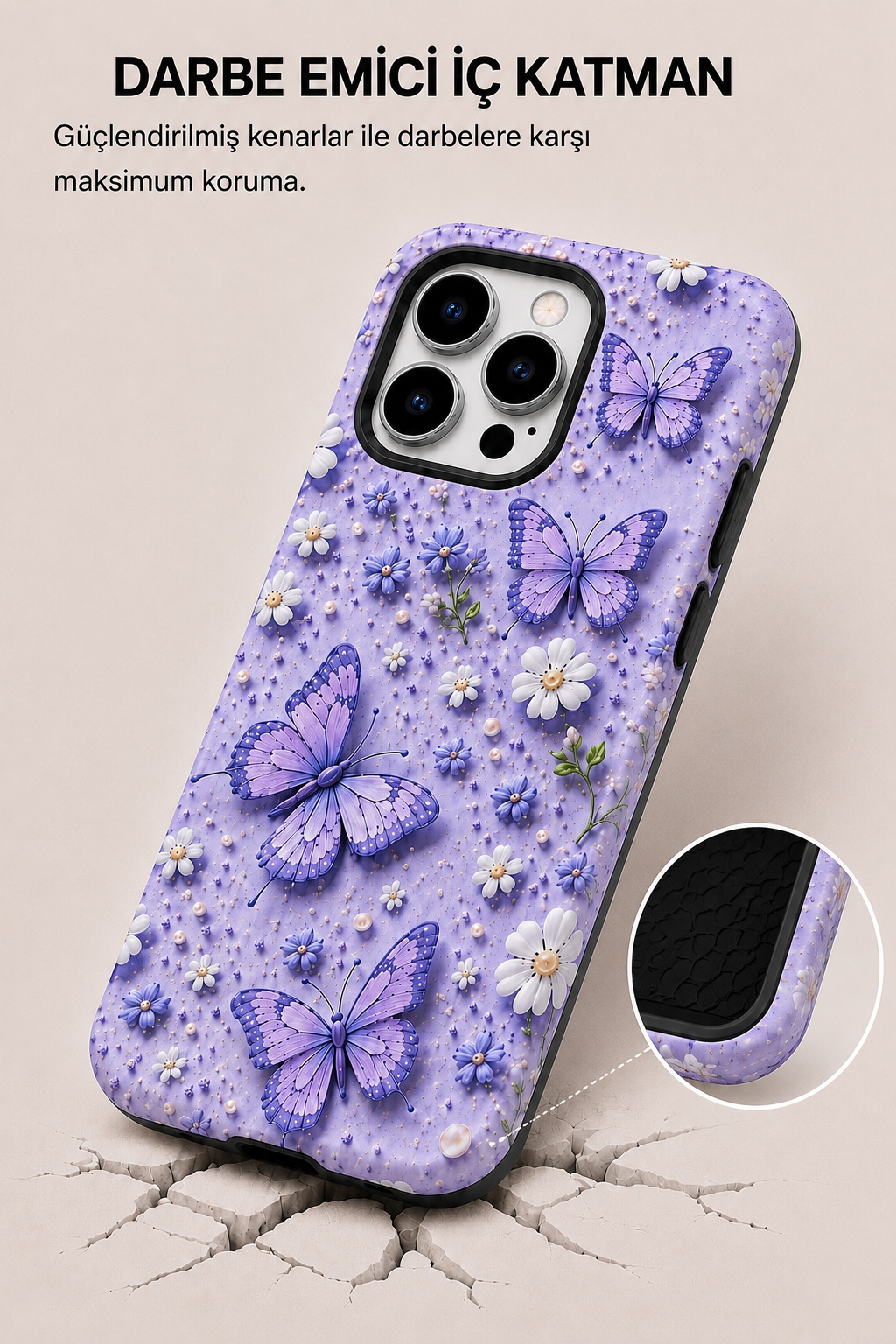 Purple Butterfly Telefon Kılıfı 🦋