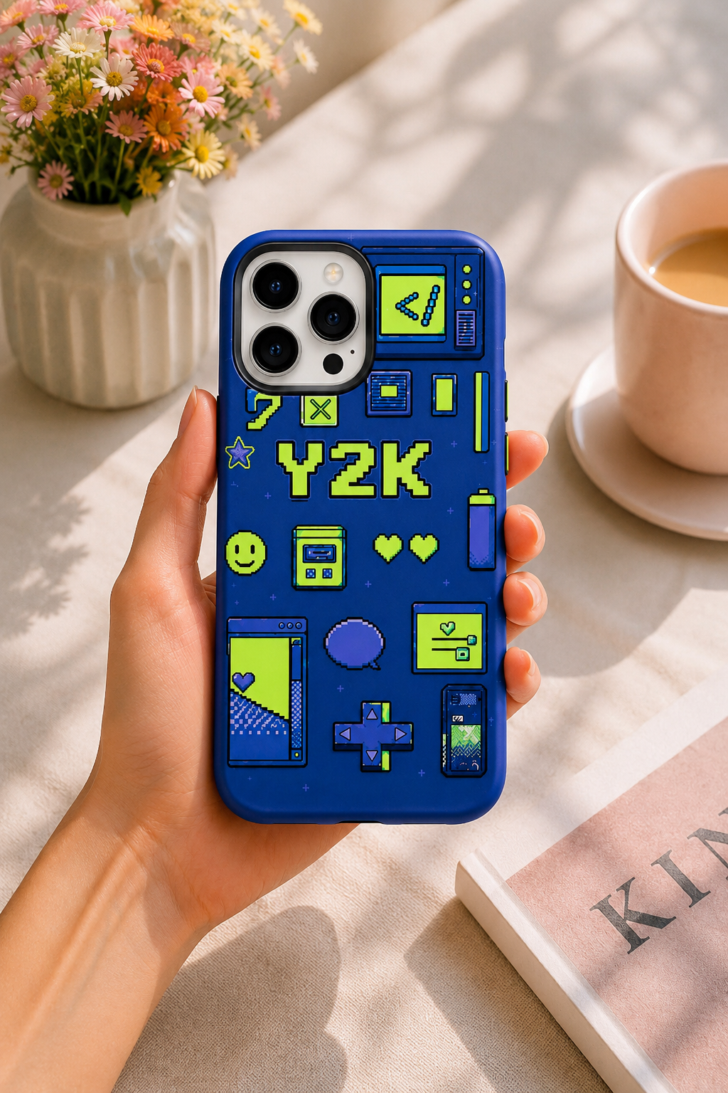 Y2K Pixel Dreams Telefon Kılıfı 💙
