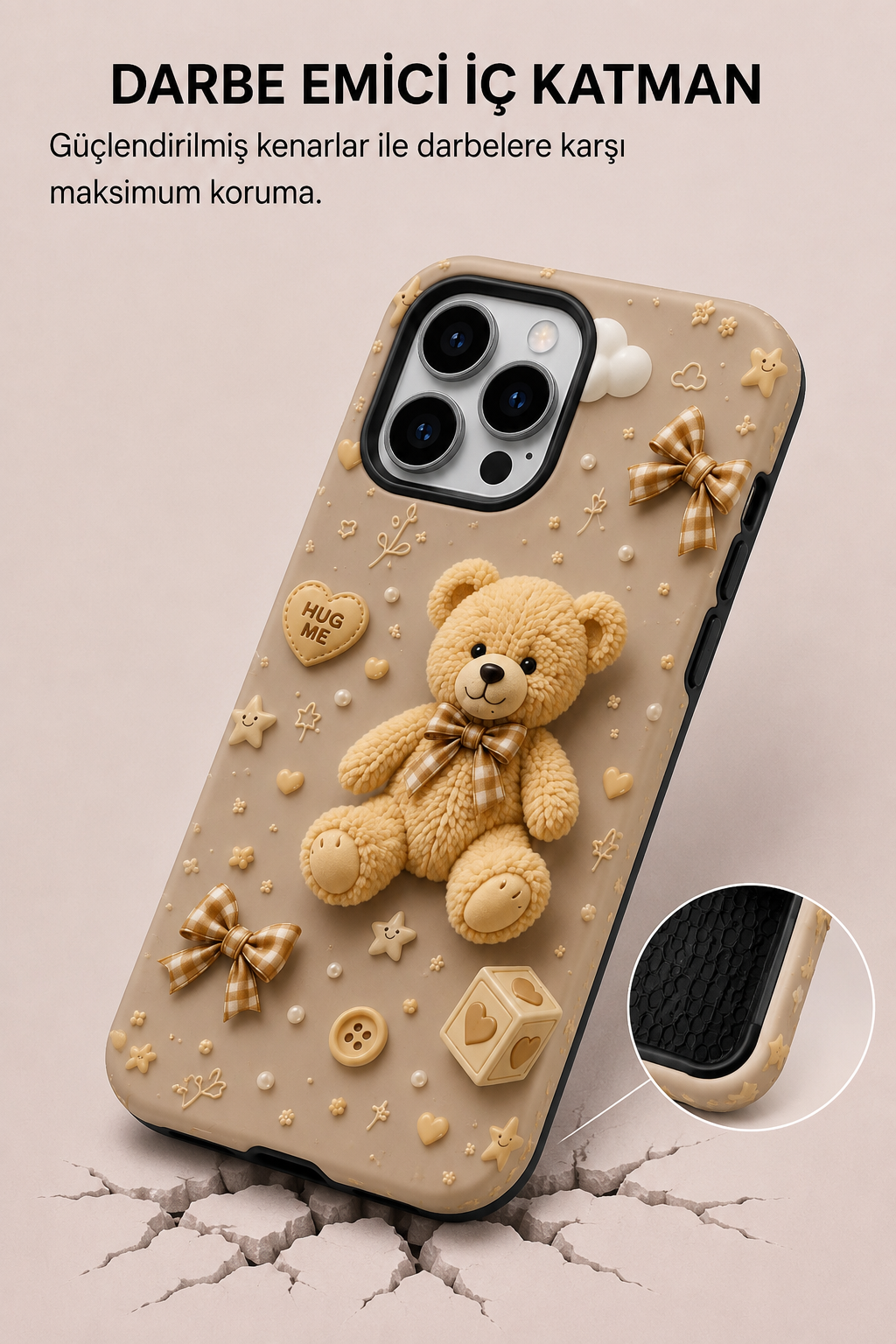 Hug Me Teddy Telefon kılıfı 🧸