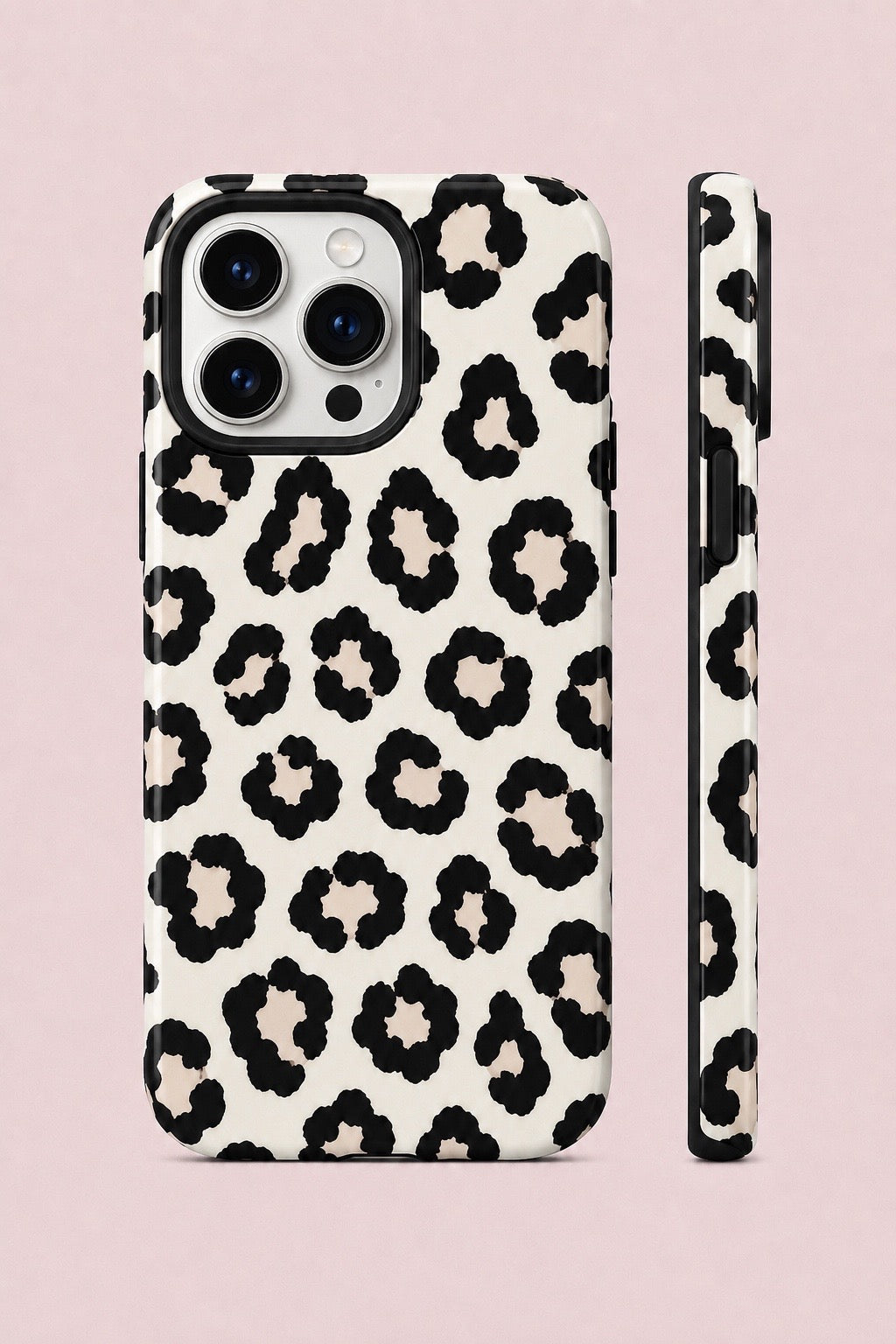 Black & White Leopard Telefon Kılıfı 🐆