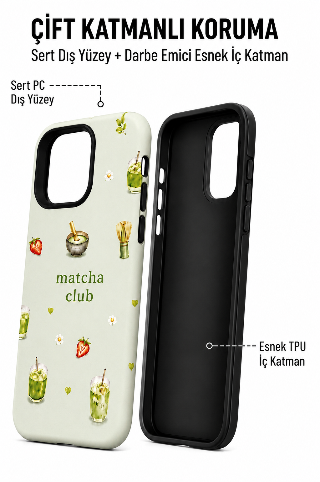 Matcha Club Telefon Kılıfı 🍓