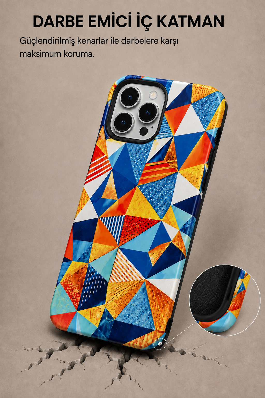 Color Geometry Telefon Kılıfı 🔷