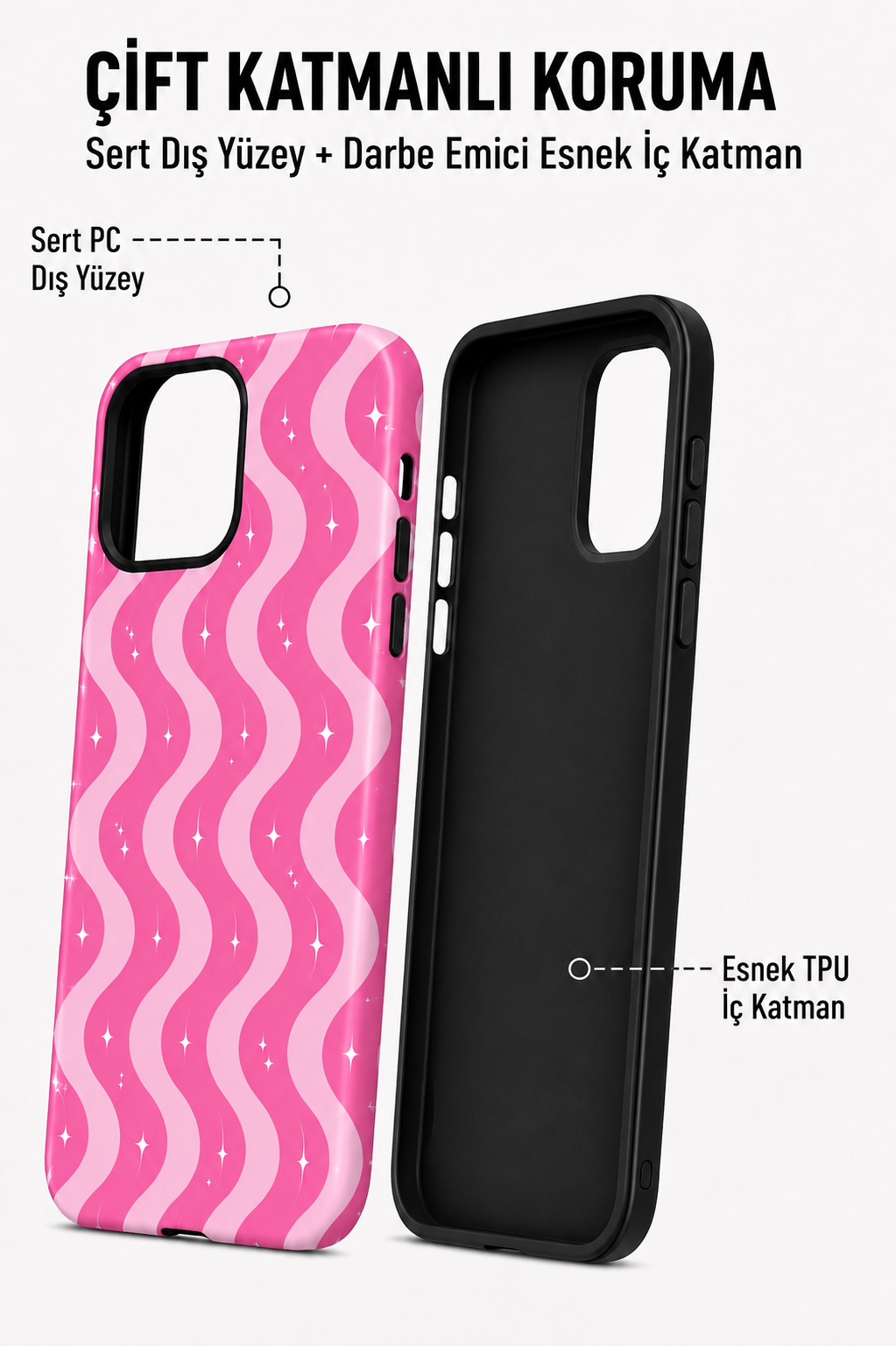 Pink Waves Telefon Kılıfı 💖