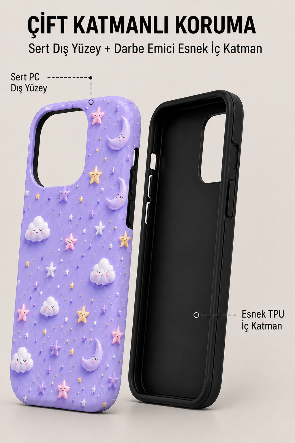 Dreamy Sky Telefon Kılıfı ☁️🌙