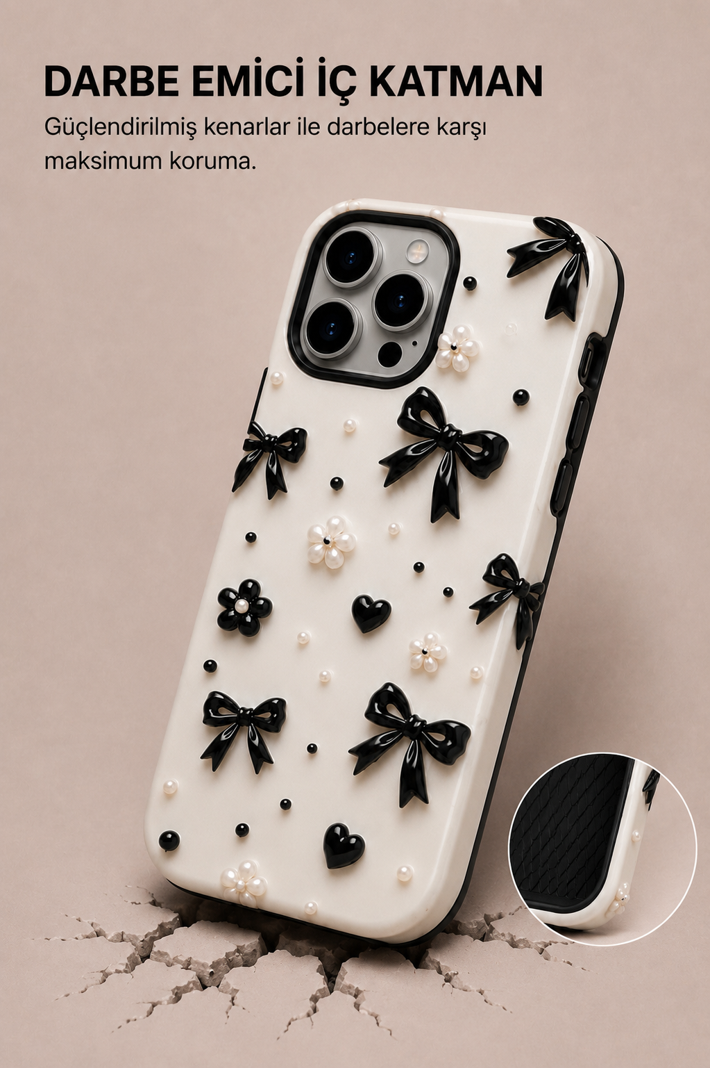Black Ribbon Telefon Kılıfı 🖤