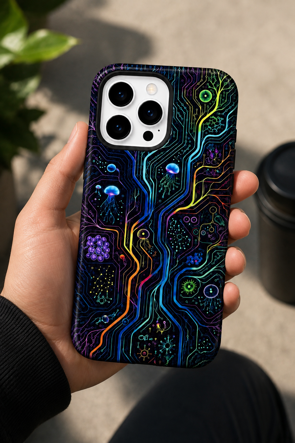 Neon Circuit Telefon Kılıfı ⚡