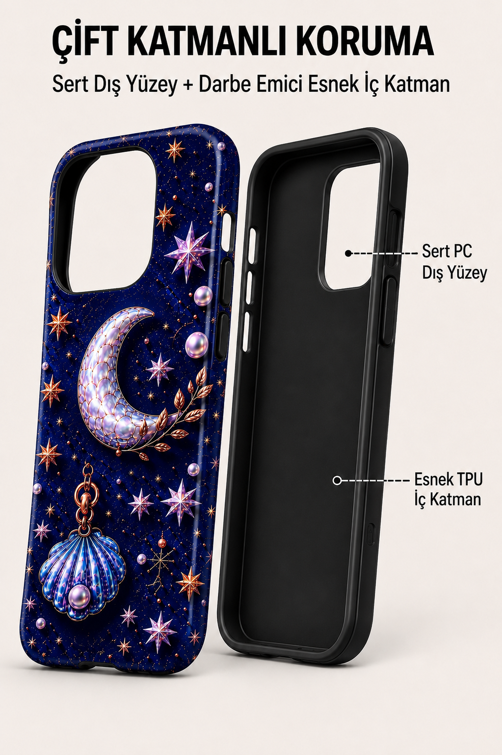 Celestial Pearl Telefon Kılıfı 🌙✨