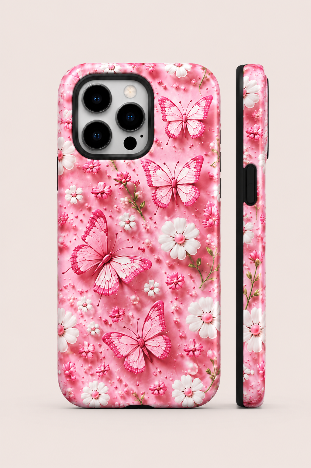 Pink Butterfly Telefon Kılıfı 🦋