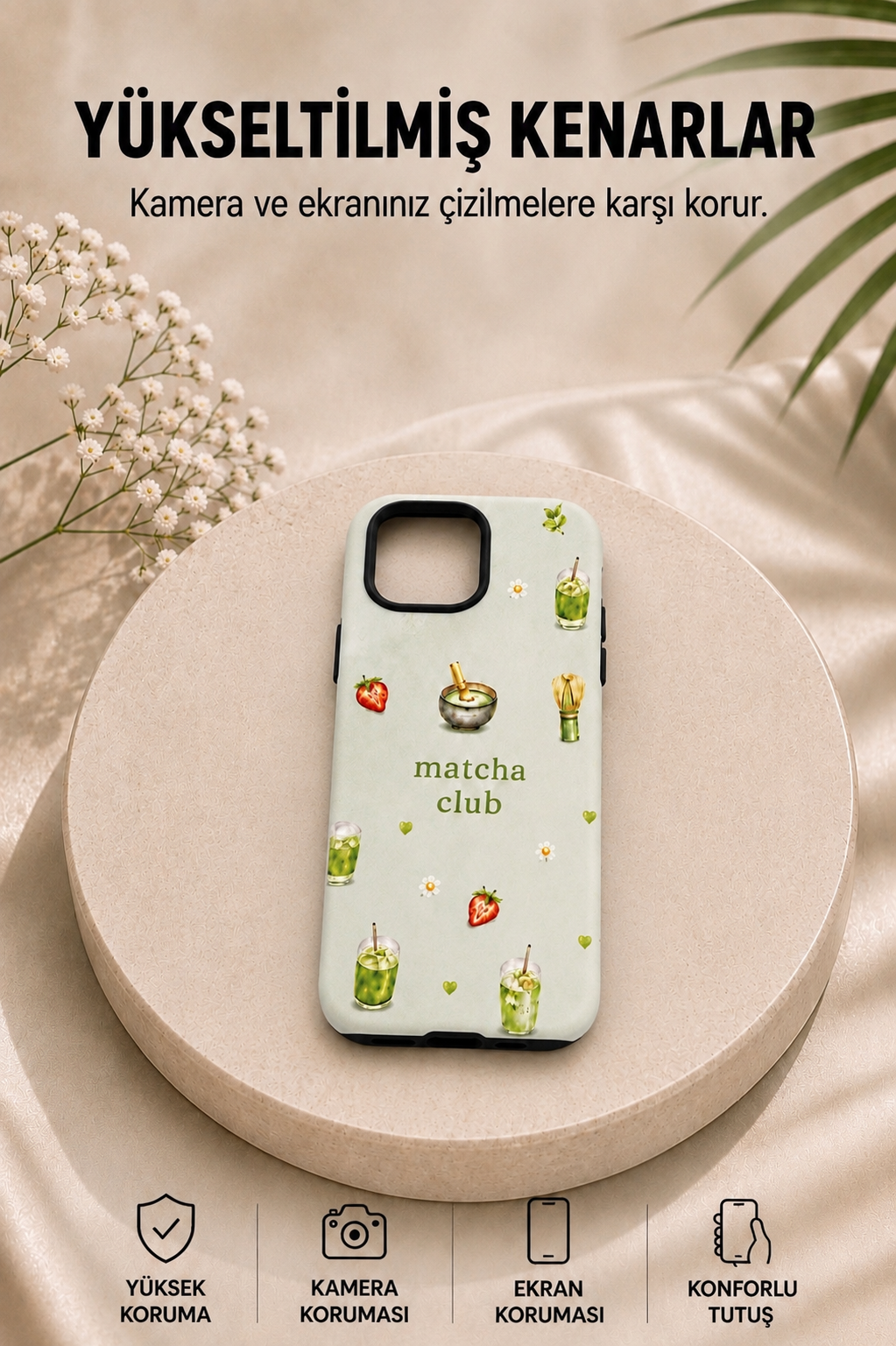 Matcha Club Telefon Kılıfı 🍓